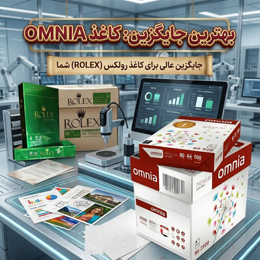 جایگزین کاغذ A4 رولکس بسته ۵۰۰ عددی کارتن‌دار