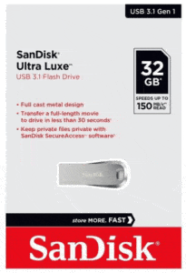 فلش مموری سن دیسک مدل Ultra Luxe ظرفیت ۳۲ گیگابایت