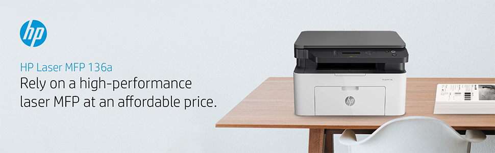 پرینتر لیزری HP 136a | پرینتر چندکاره سیاه سفید با قیمت مناسب
