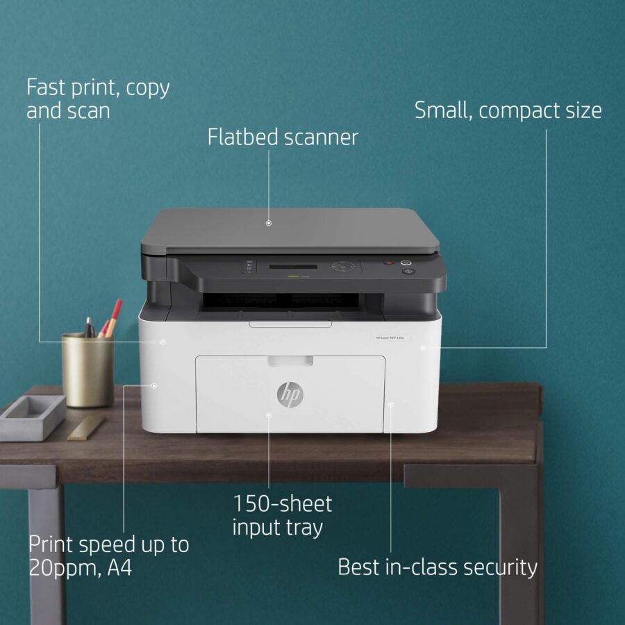 پرینتر لیزری HP 136a | پرینتر چندکاره سیاه سفید با قیمت مناسب