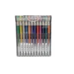 روان نویس کریتورز کلاس مدل گلیتر طرح اکلیلی کد PB-GL-12 بسته 12عددی - تصویر 4