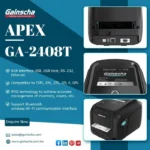 لیبل پرینتر رومیزی گینشا مدل GA2408T - تصویر 4