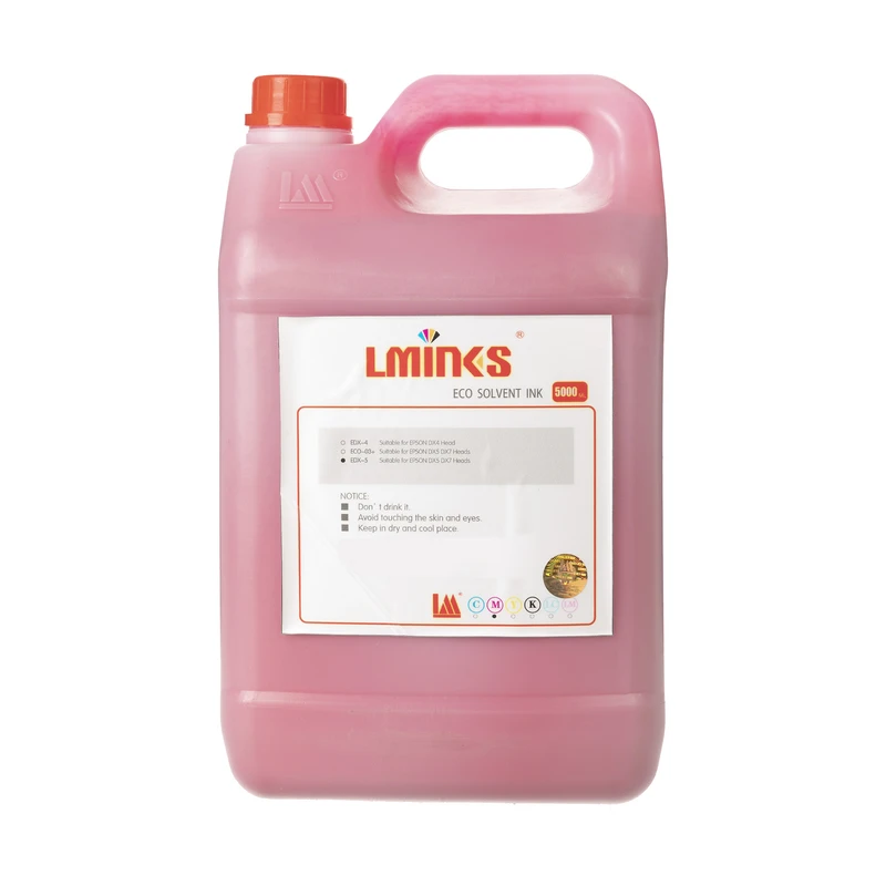 جوهر قرمز مخزن لیمی مدل Eco Solvent DX5 / Eco Solvent DX7 Eco حجم 5 لیتر